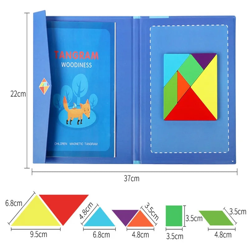 Montessori Magnetic Tangram Book